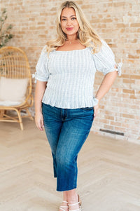 Anticipating More Smocked Blouse - Minnie's Treasure Boutique