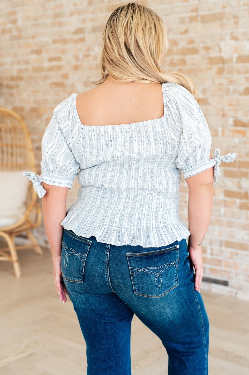 Anticipating More Smocked Blouse - Minnie's Treasure Boutique