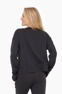 Lisa Crewneck In Black - Minnie's Treasure Boutique
