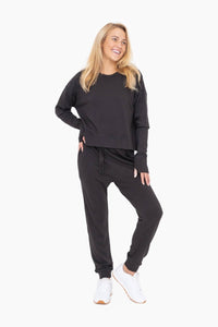 Lisa Crewneck In Black - Minnie's Treasure Boutique