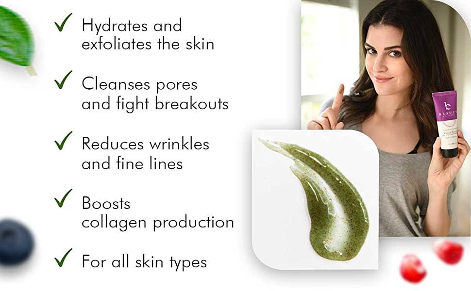 Beauty By Earth Exfoliating Face Scrub & Wash (2 in 1)