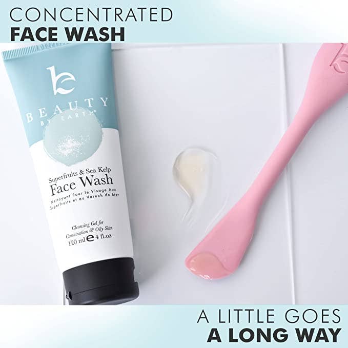 Beauty By Earth Face Wash with Superfruit and Sea Kelp 4oz