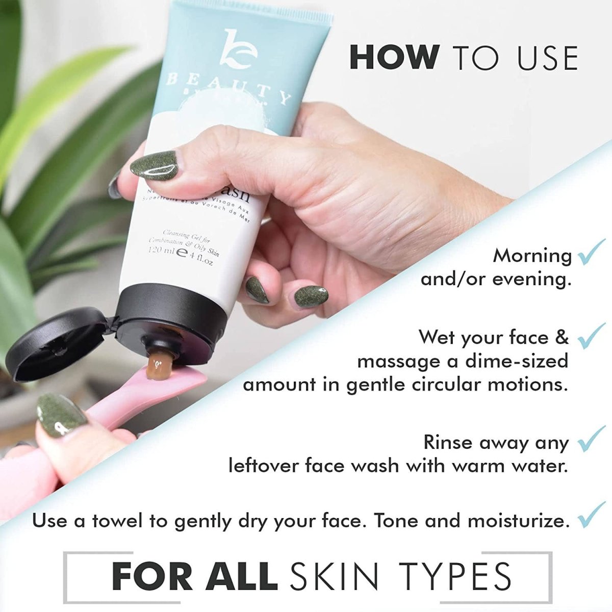 Beauty By Earth Face Wash with Superfruit and Sea Kelp 4oz