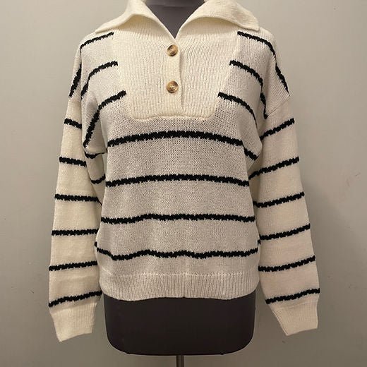 Blair Stripe Sweater - Minnie's Treasure Boutique