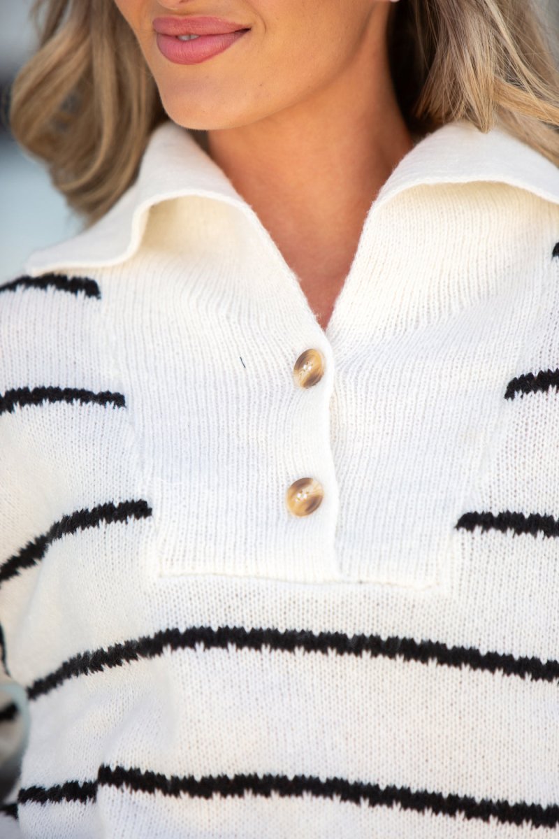 Blair Stripe Sweater - Minnie's Treasure Boutique