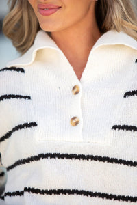 Blair Stripe Sweater - Minnie's Treasure Boutique