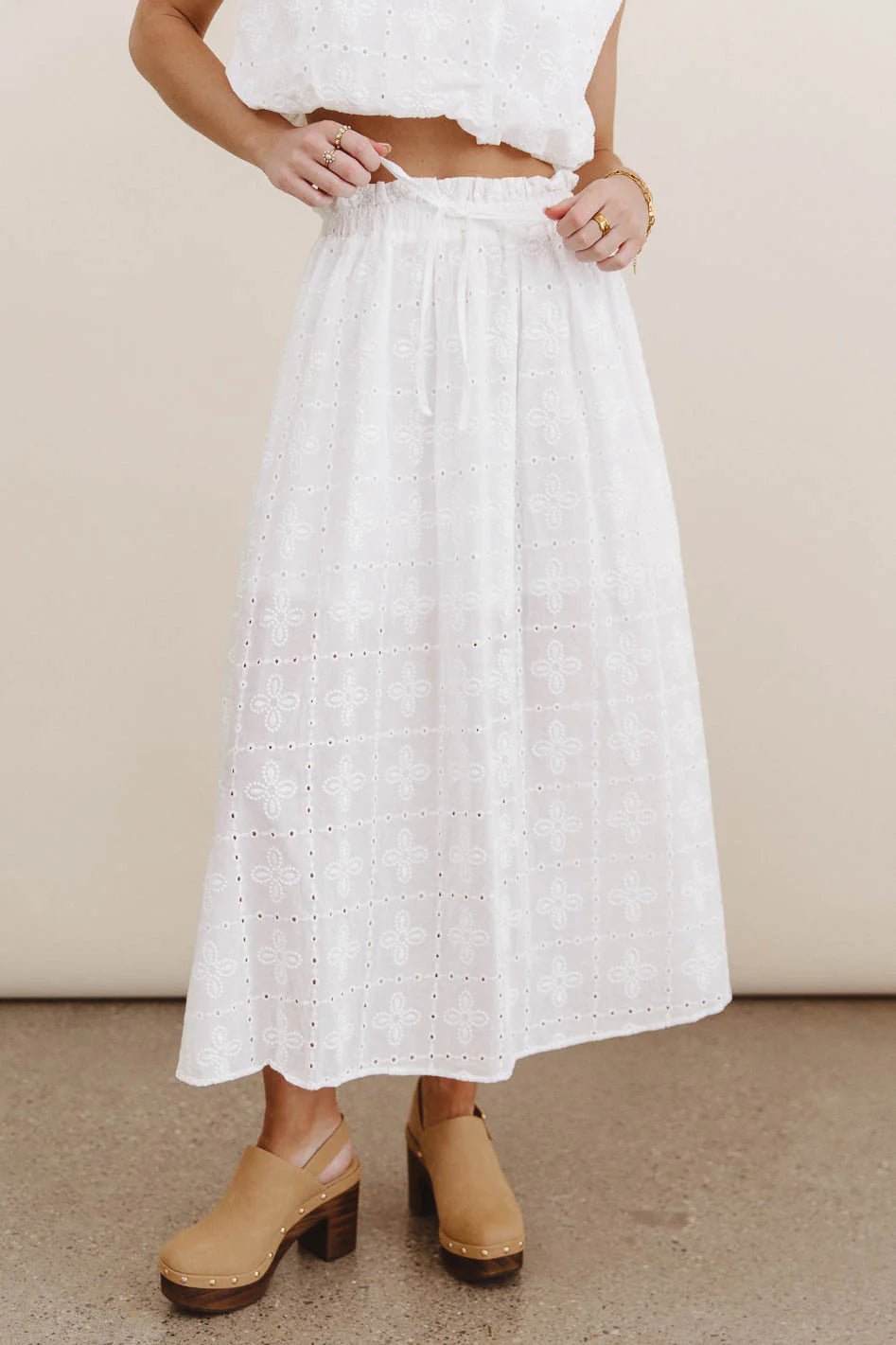 Bridget Eyelet Skirt - Minnie's Treasure Boutique
