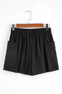 Cargo Pocket Elastic Waist Active Casual Skort - Minnie's Treasure Boutique