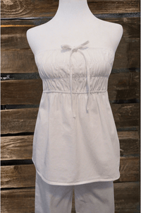 CHARLOTTE BOW FRONT BABYDOLL TUBE TOP