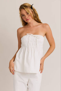 CHARLOTTE BOW FRONT BABYDOLL TUBE TOP - Minnie's Treasure Boutique