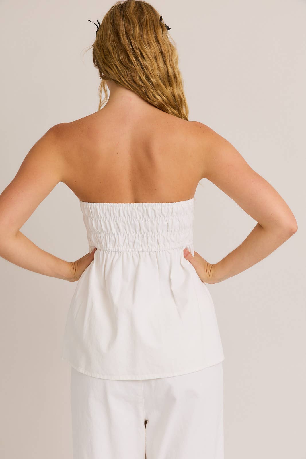 CHARLOTTE BOW FRONT BABYDOLL TUBE TOP - Minnie's Treasure Boutique