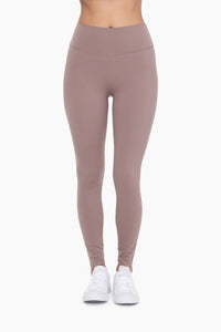 Deep Taupe Sweetheart Back Leggings - Minnie's Treasure Boutique