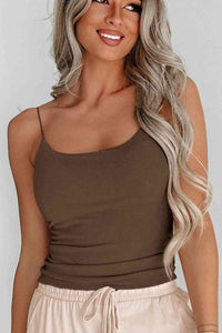 Forever Ribbed Scoop Neck Top
