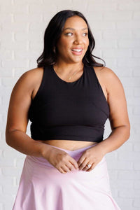 Get Moving Racer Back Crop Tank - Minnie's Treasure Boutique