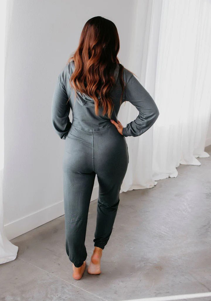 Marty Hooded Lounge Jumpsuit - Minnie's Treasure Boutique