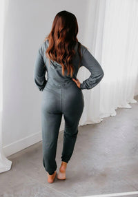 Marty Hooded Lounge Jumpsuit - Minnie's Treasure Boutique