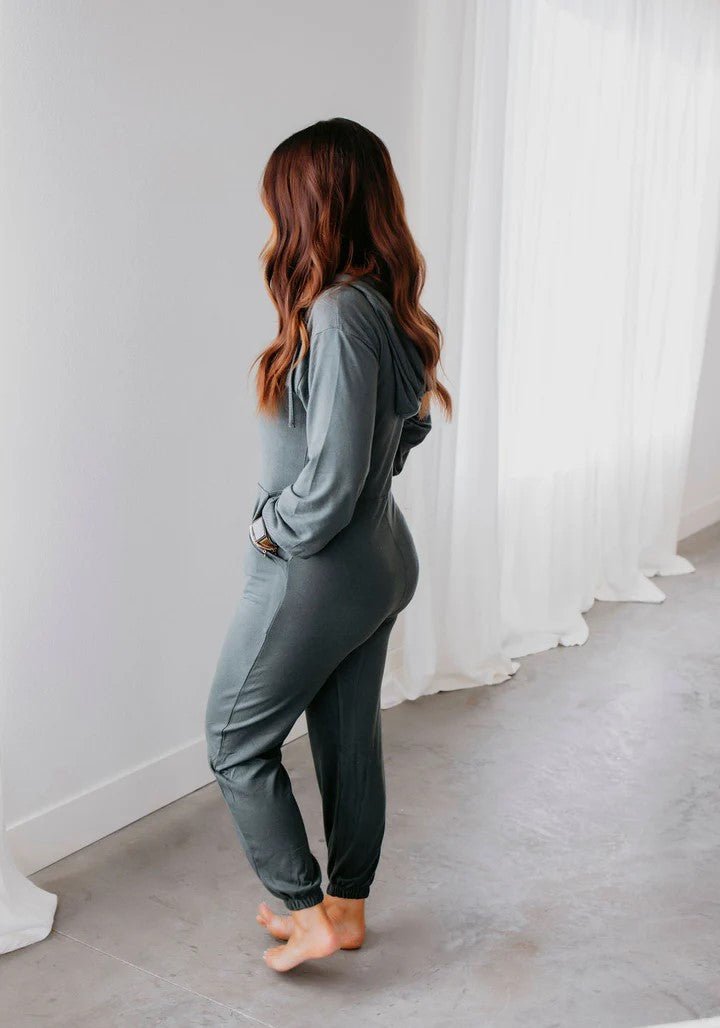 Marty Hooded Lounge Jumpsuit - Minnie's Treasure Boutique
