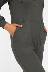 Marty Hooded Lounge Jumpsuit - Minnie's Treasure Boutique