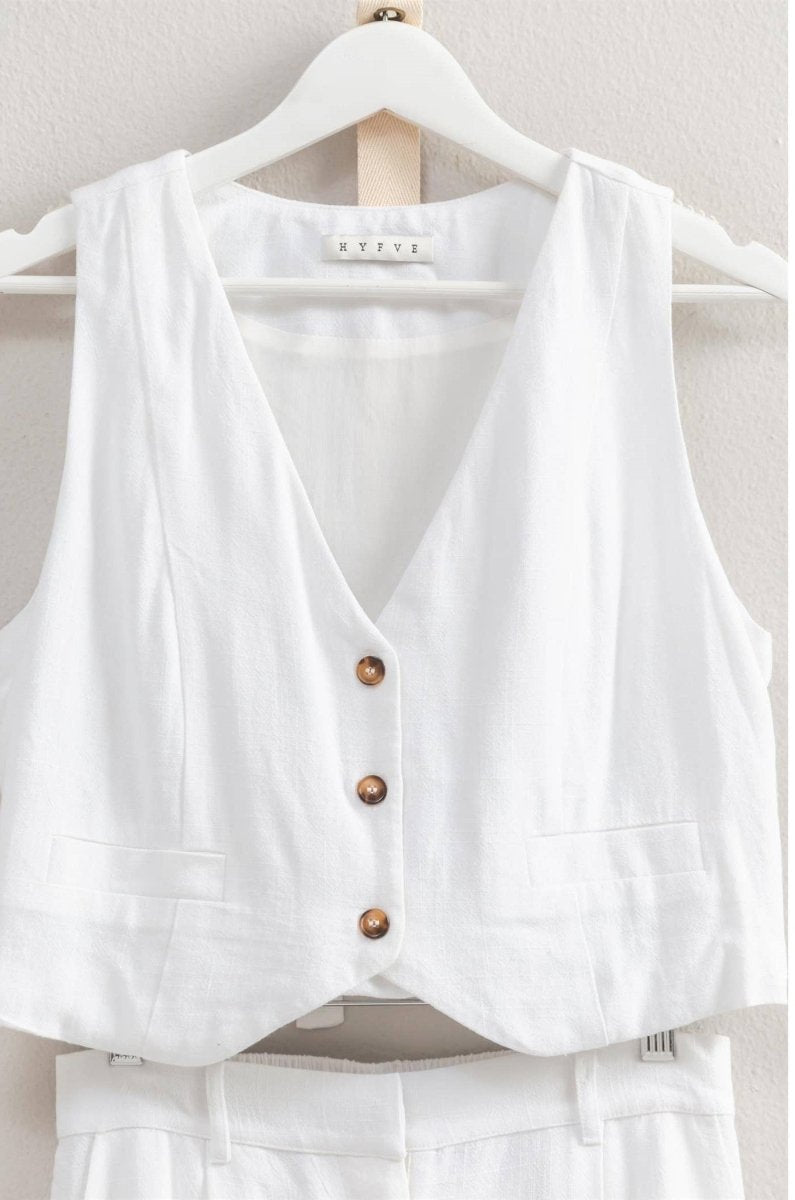 Rayon Linen Vest