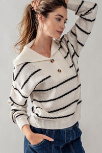 Blair Stripe Sweater - Minnie's Treasure Boutique