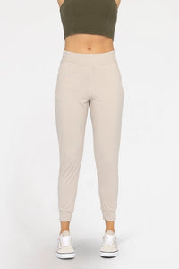 Tan Cozy Flex Everyday Joggers - Minnie's Treasure Boutique