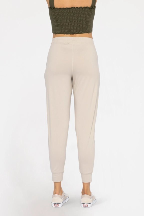 Tan Cozy Flex Everyday Joggers - Minnie's Treasure Boutique
