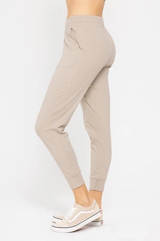 Tan Cozy Flex Everyday Joggers - Minnie's Treasure Boutique