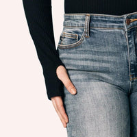 Black Ribbed Knit Cut - Out Bodysuit - Minnie's Treasure Boutique