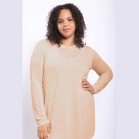 Harmony Long Sleeve Flowy Top With Side Slit