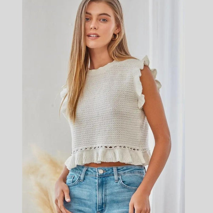 Minnie Crochet Cropped Top