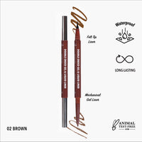 Moira Cosmetics Double Ended Gel & Liquid Liner 002, Brown