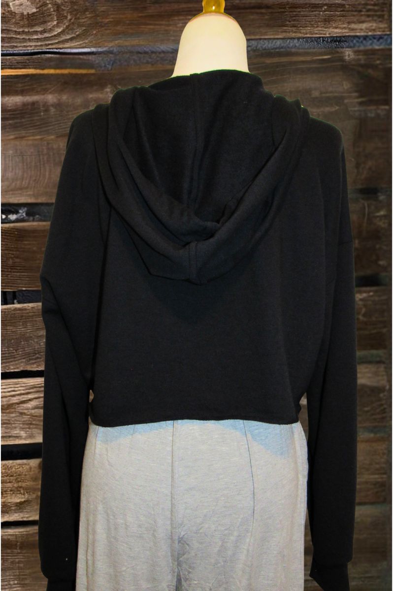 Handle That Crop Hoodie Zip Up Jacket