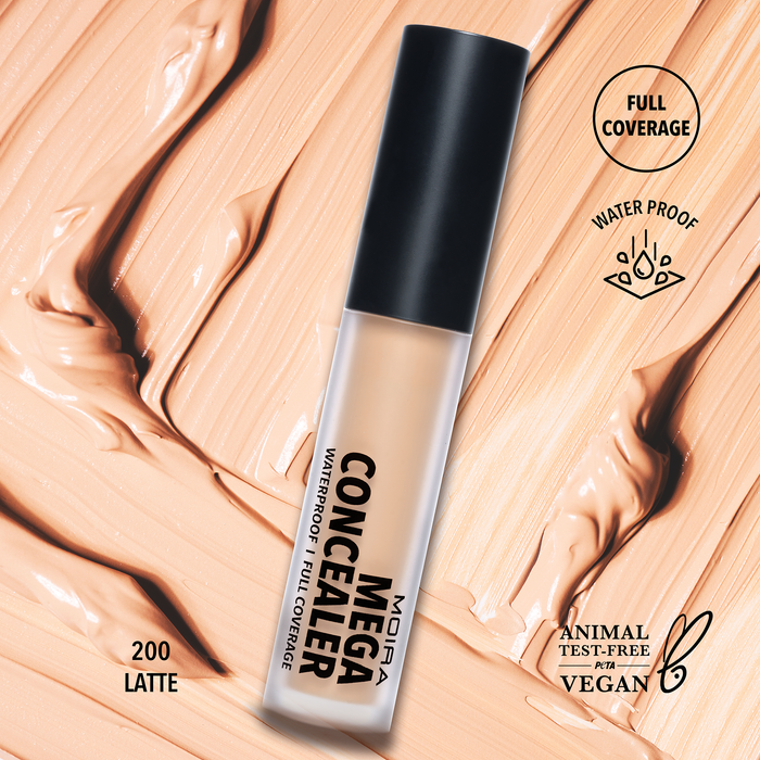Moira Cosmetics Mega Waterproof Concealer 200 Latte