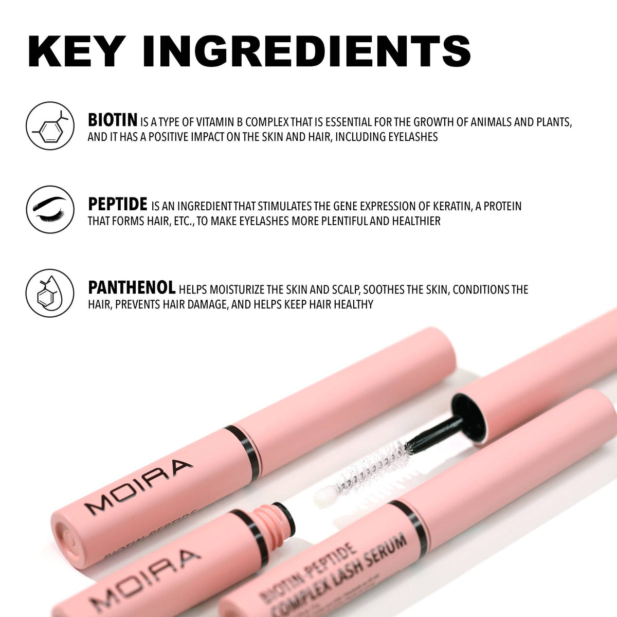 Moira Cosmetics Biotin-Peptide Complex Lash Serum