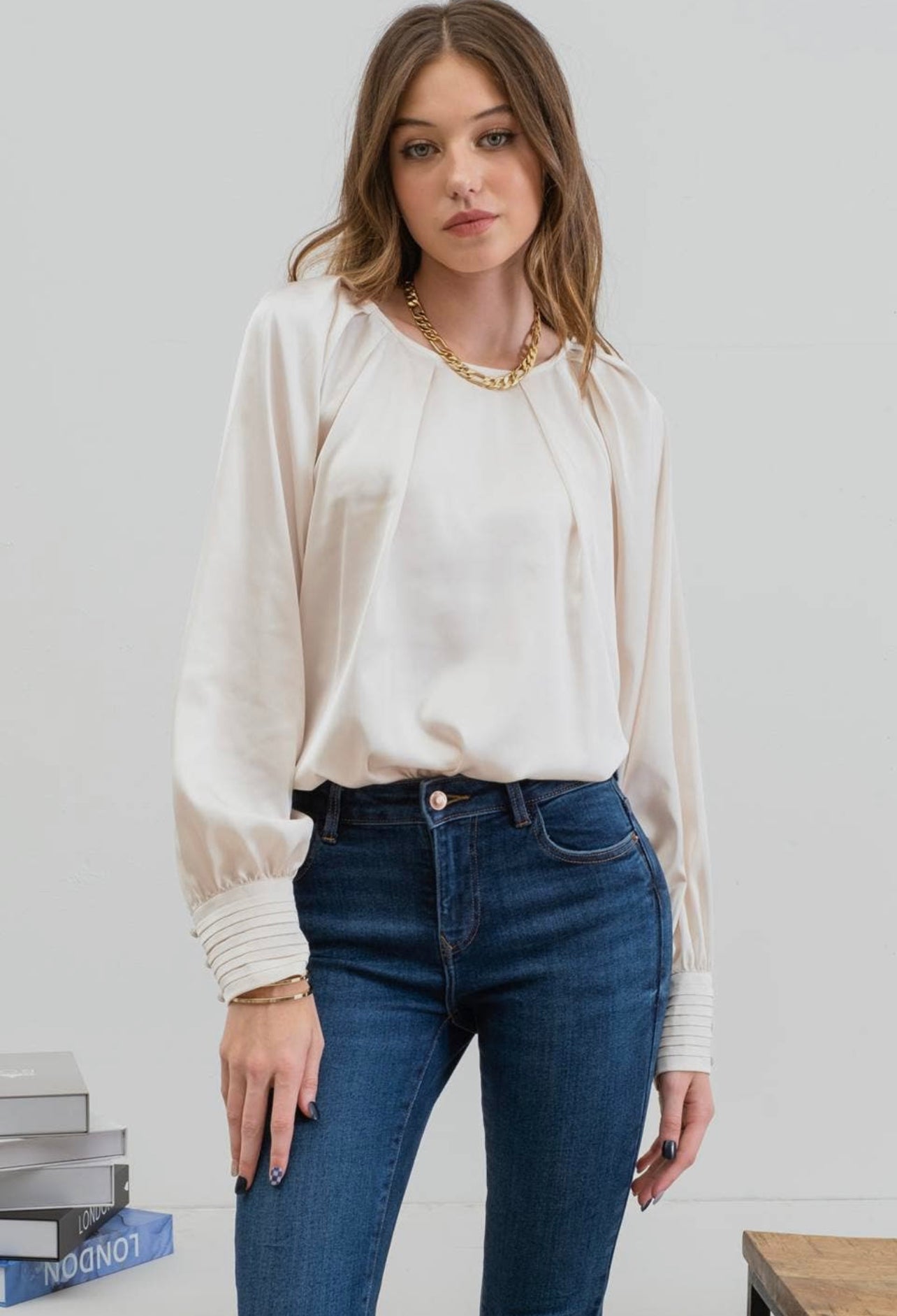 Layla Bishop Sleeve Blouse | Buy for $28.00 – Minnie's