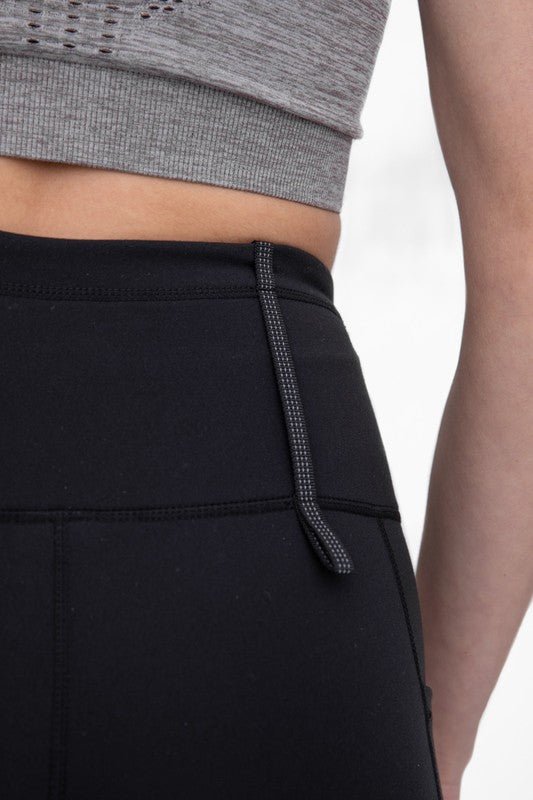 Adjustable Bungee Waist Hiking Leggings