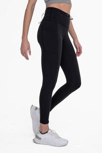 Adjustable Bungee Waist Hiking Leggings