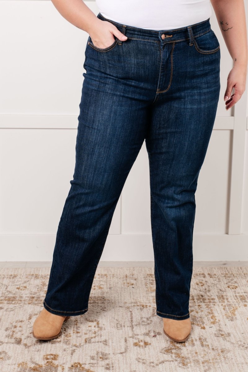 Alaina High Rise Classic Straight JeansMinnie's Treasure Boutique