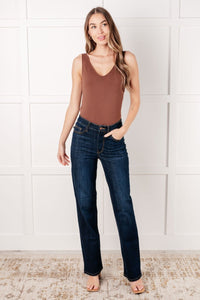 Alaina High Rise Classic Straight JeansMinnie's Treasure Boutique