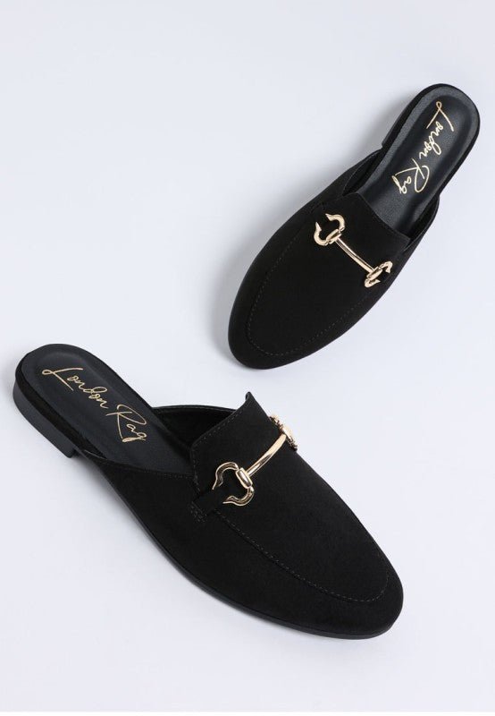 Alpine Horsebit Detail Mules