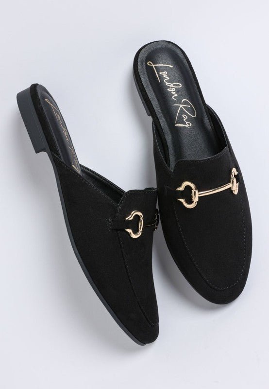 Alpine Horsebit Detail Mules