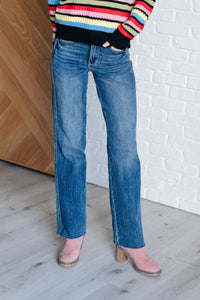 Anita Mid Rise Control Top Straight Jeans