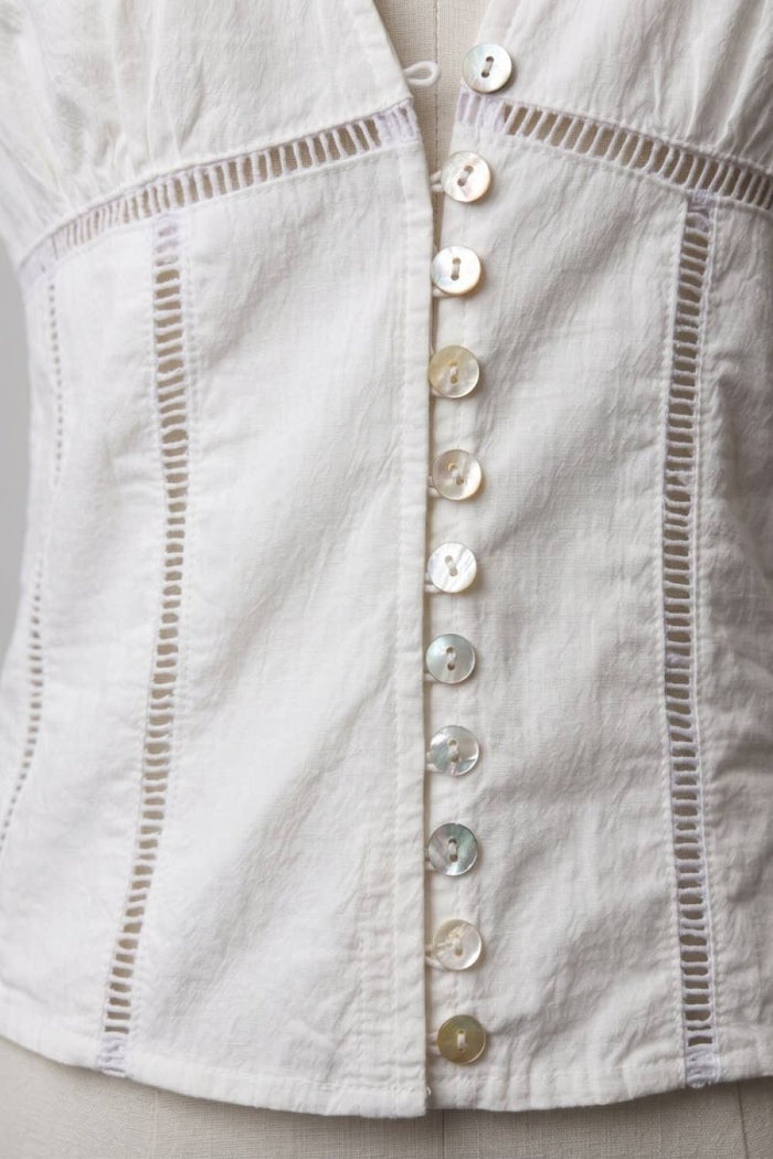 Aurelia White Lace Trim