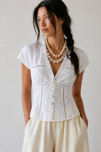 Aurelia White Lace Trim