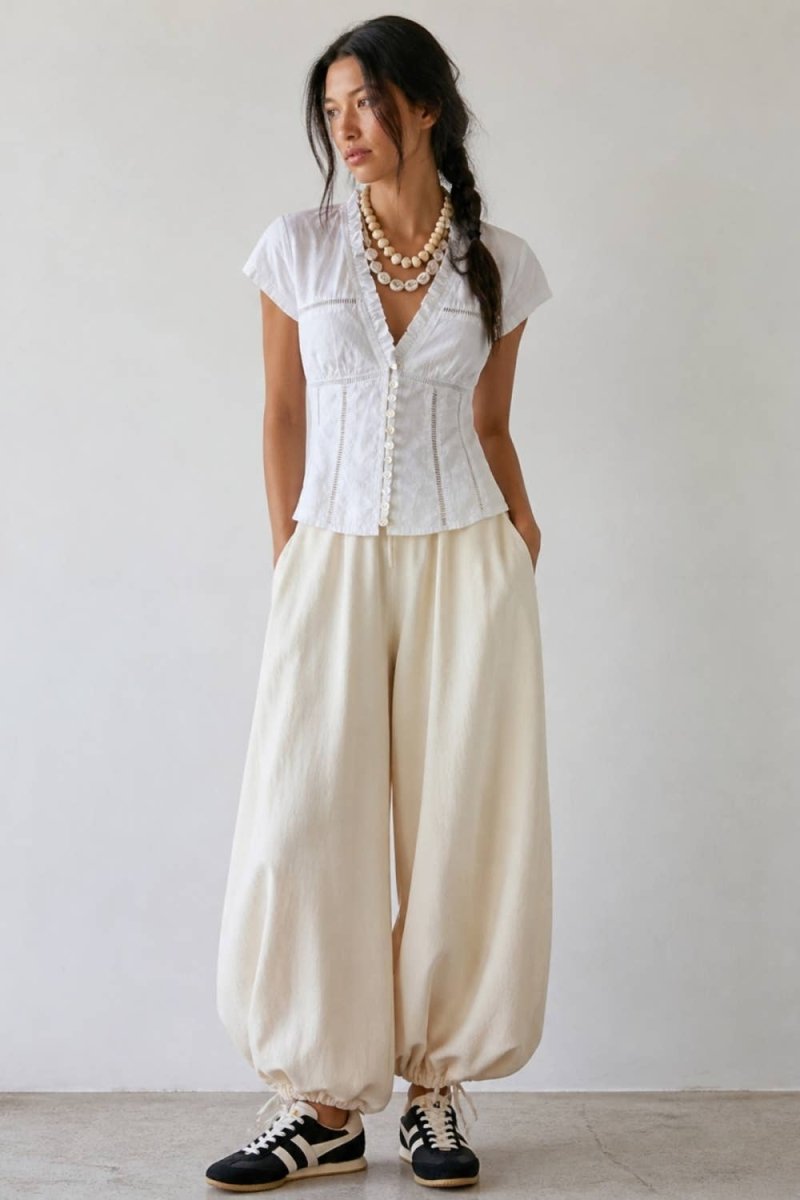 Aurelia White Lace Trim