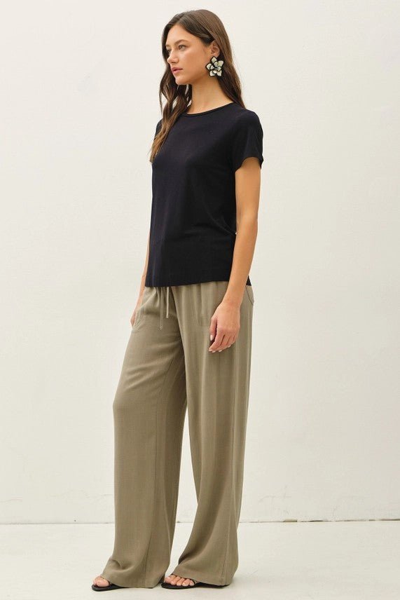 Bamboo Basic Tee in Black