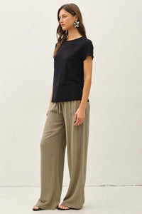 Bamboo Basic Tee in Black