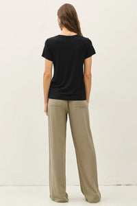 Bamboo Basic Tee in Black