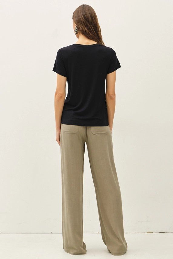 Bamboo Basic Tee in Black