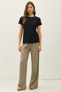 Bamboo Basic Tee in Black